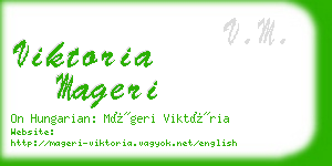 viktoria mageri business card